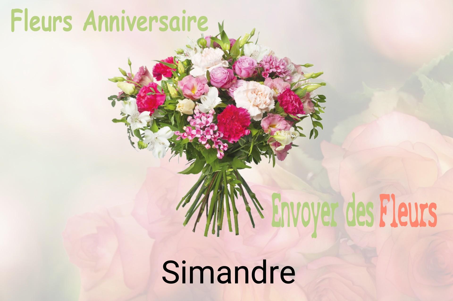 Bouquet de fleurs d’anniversaire livré à Simandre