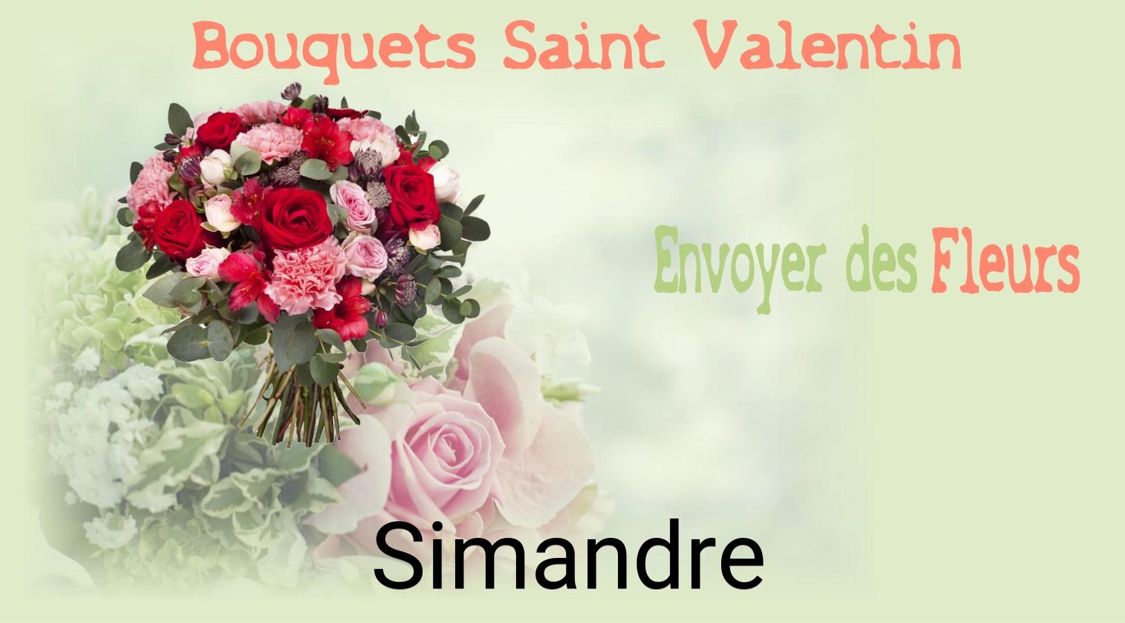 Roses de Saint-Valentin livrées à Simandre